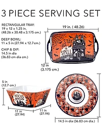 Certified International Hocus Pocus Melamine 3 Pc. Serving Set