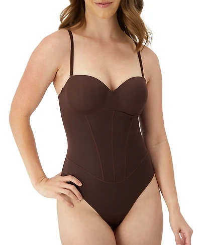 Maidenform Women's Firm Control Tummy-Shaping Multiway Thong Bodysuit DMS131