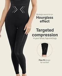 Leonisa Women's Invisible Butt Lifter Full-Leg Body Shaper