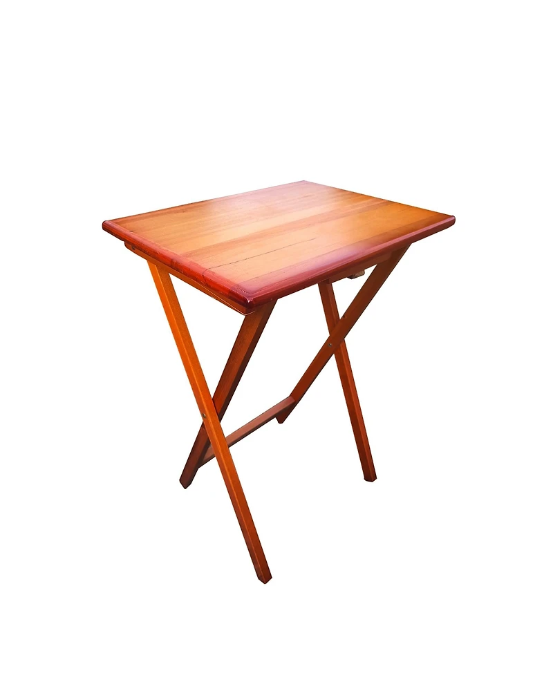 Streamdale Folding Snack Tables with Storage Rack (Set of 4)