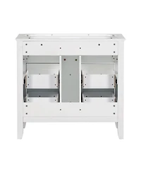 Streamdale 36'' Freestanding Bathroom Vanity with 4 Drawers, Solid Wood Frame