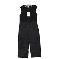Hudson Baby Unisex Snow Bib Overalls with Fleece Top, Solid Charcoal, X-Large