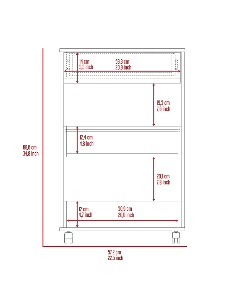 Fm Furniture Dundee Kitchen Cart