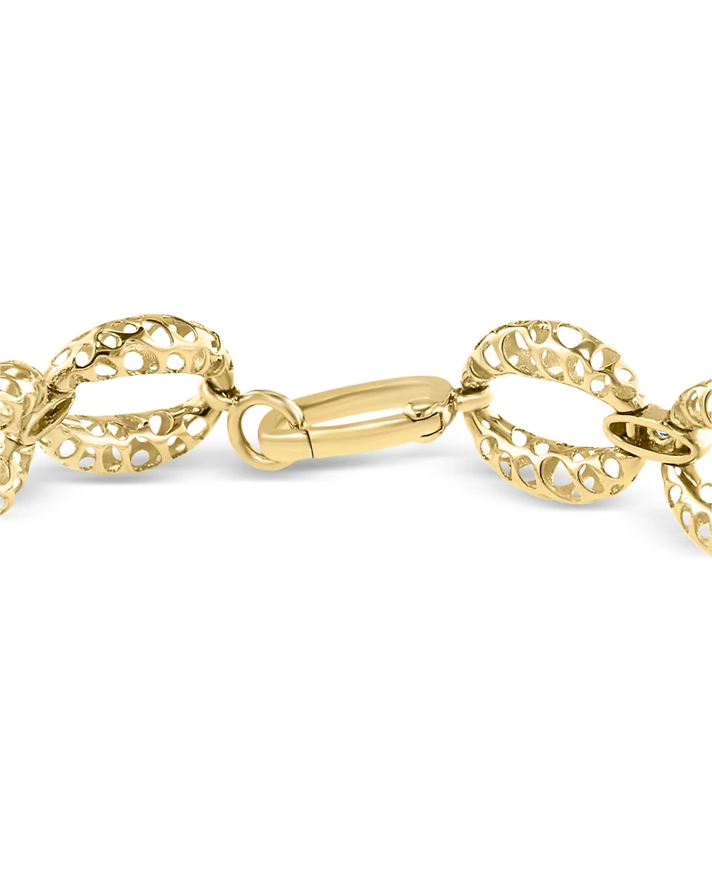 Effy Diamond Openwork Large Link Bracelet (1 ct. t.w.) in 14k Gold