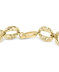Effy Diamond Openwork Large Link Bracelet (1 ct. t.w.) in 14k Gold