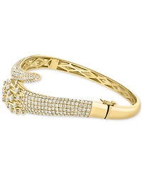 Effy Diamond Pave Flared Bangle Bracelet (4-1/8 ct. t.w.) in 14k Gold