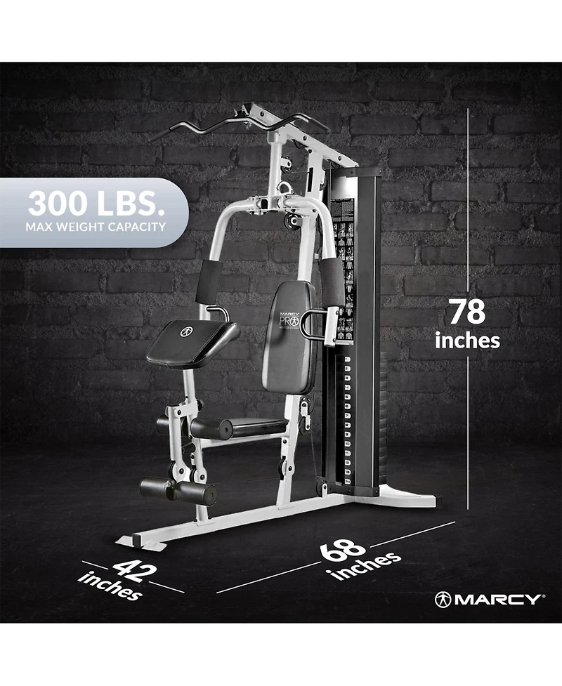 Marcy Dual-Functioning Upper Lower Body Fitness Workout 150-Pound Stack Home Gym
