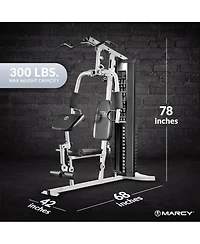 Marcy Dual-Functioning Upper Lower Body Fitness Workout 150-Pound Stack Home Gym