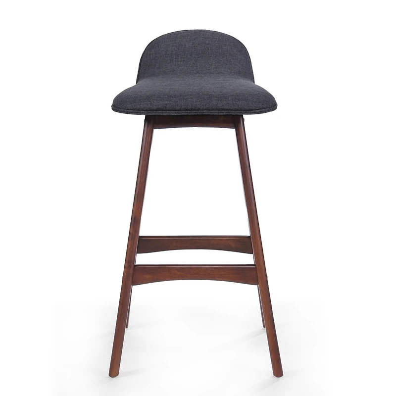 Streamdale Mid-Century Modern Upholstered Barstools (Set Of 2)