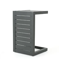 Streamdale Modern C-Shaped Patio Table Grey