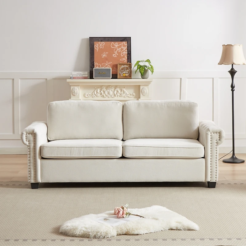 Streamdale 83.8" Convertible Sleeper Sofa Bed with Folding Mattress