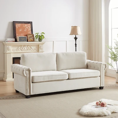 Streamdale 83.8" Convertible Sleeper Sofa Bed with Folding Mattress