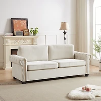 Streamdale 83.8" Convertible Sleeper Sofa Bed with Folding Mattress