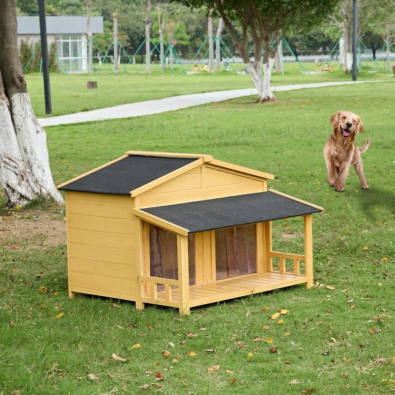 Streamdale Exquisite Porch Dog House Waterproof, Elevated, Adjustable