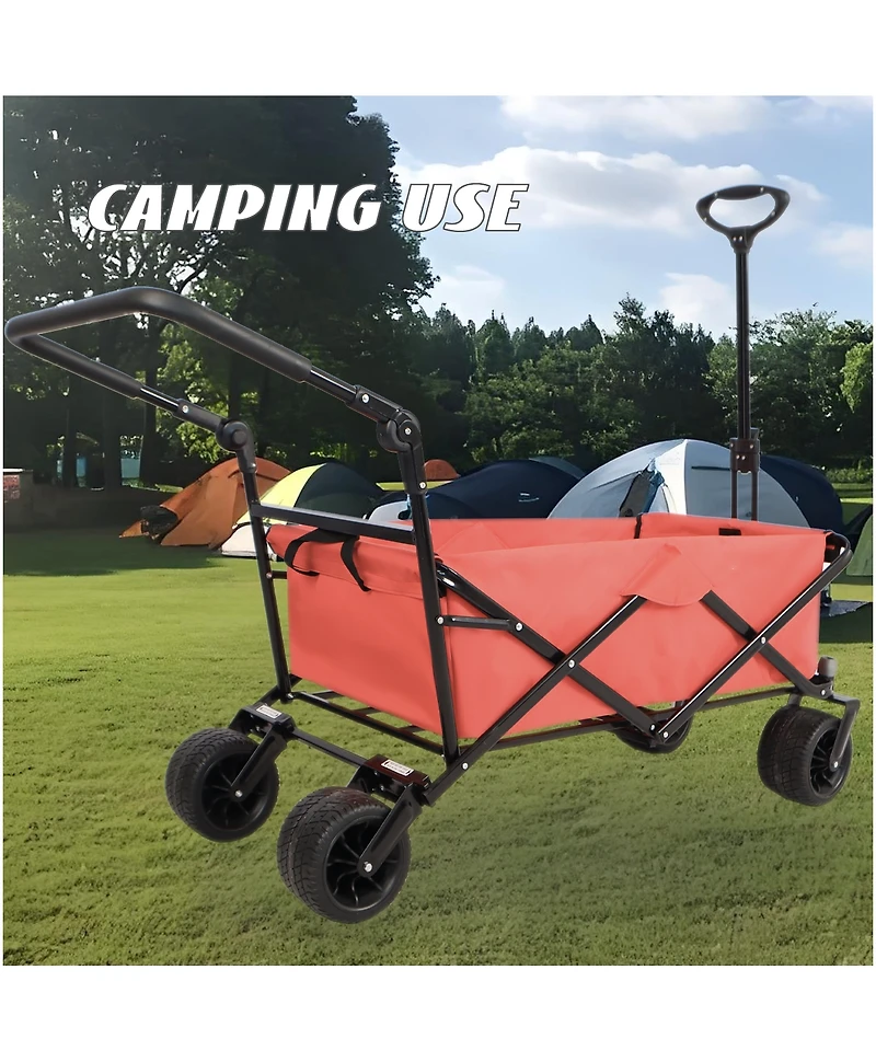 Streamdale Folding Wagon Cart Durable, All-Terrain, Utility, Beach, Picnic