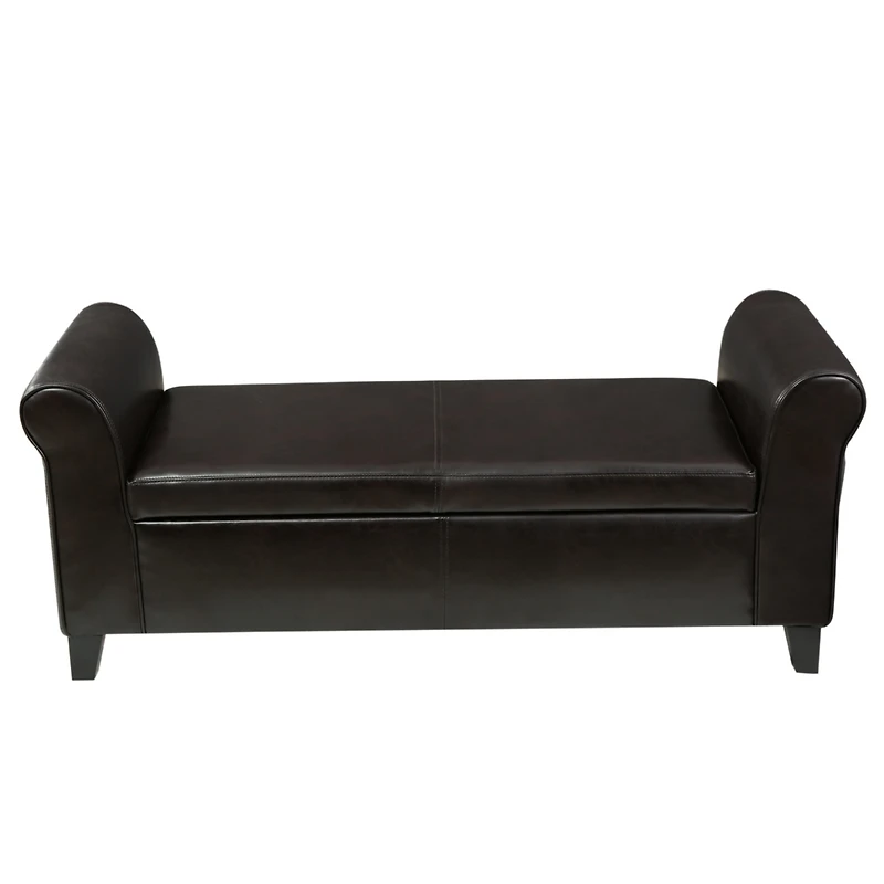 Streamdale Upholstered Storage Bench With Rolled Arms