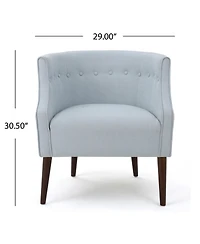 Streamdale Plush Barrel Chair Comfort And Style For Relaxation
