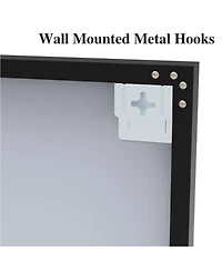 Simplie Fun 60x36" Oversized Rectangle Mirror with Removable Tray & Aluminum Frame