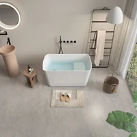 Streamdale Embrace Serenity Freestanding Soaking Bathtub with Seat