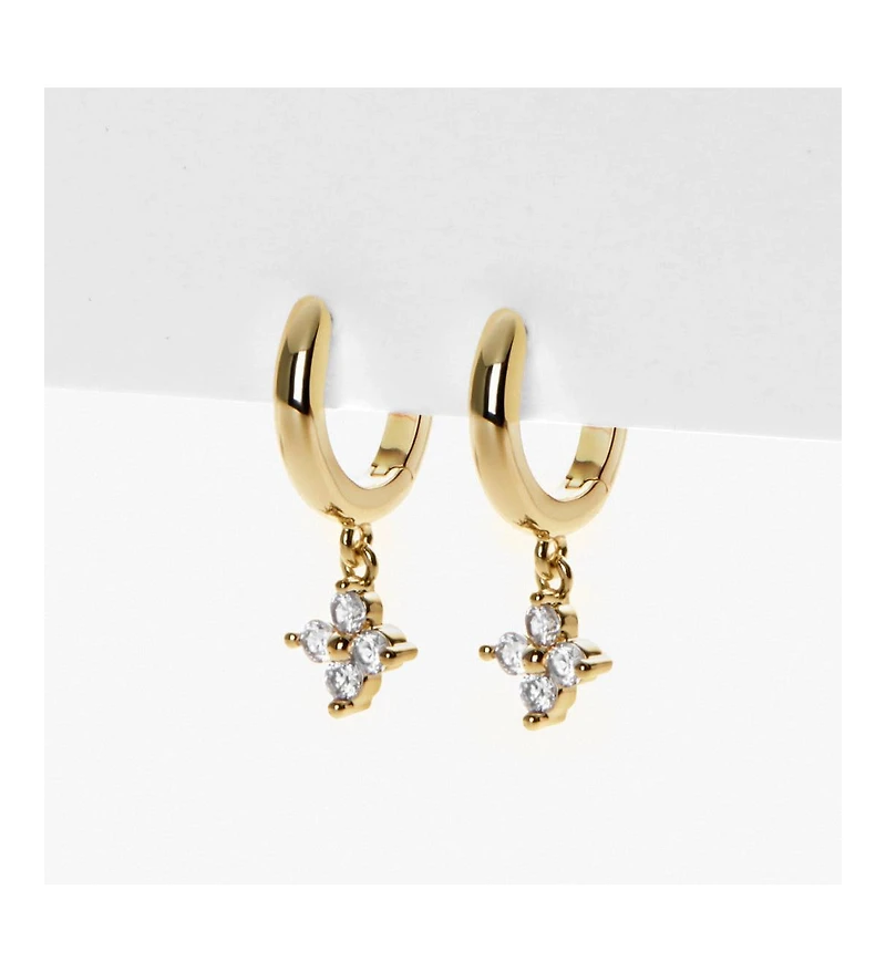 Ana Luisa Gold Huggie Hoop Earrings - Angela