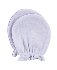 Hudson Baby Girls Cotton Scratch Mittens, Enchanted Forest, 0-6 Months