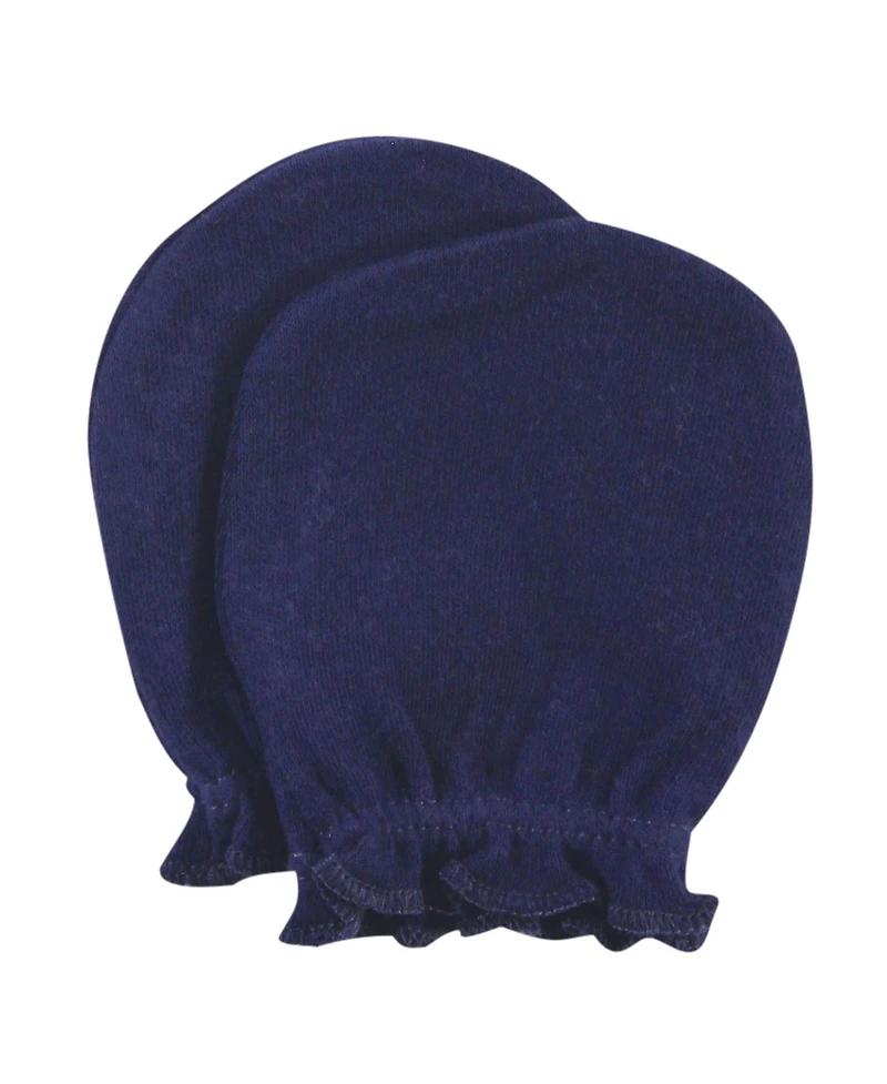 Hudson Baby Baby Boys Hudson Soft Cotton Anti-Scratch Mittens