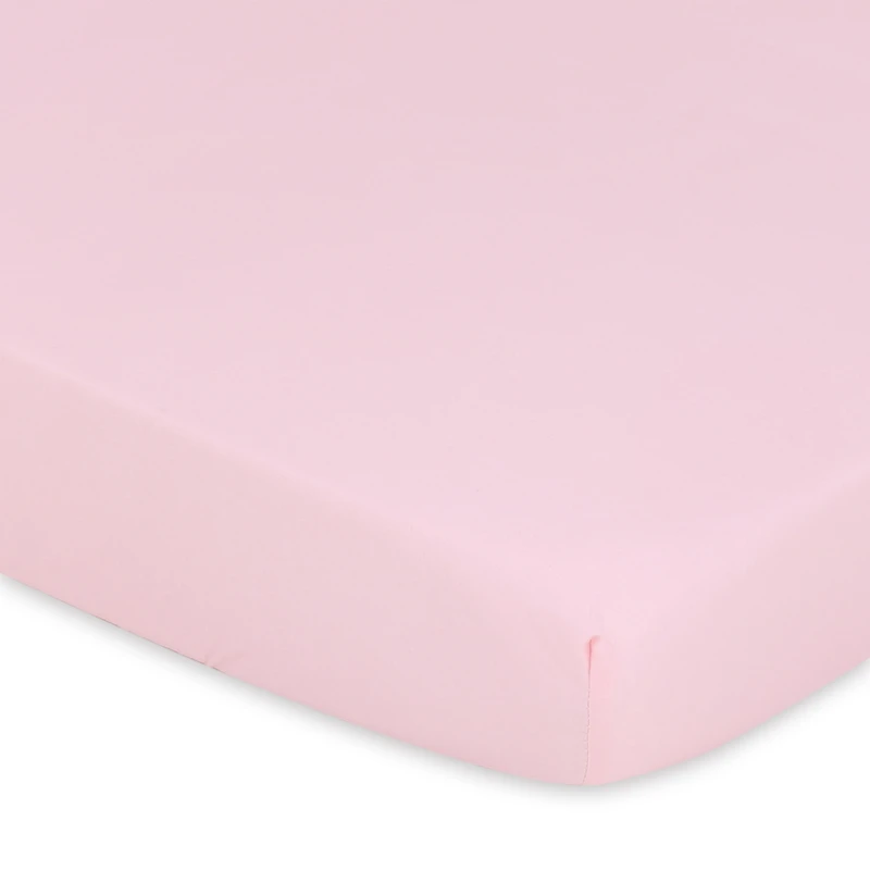 The Peanutshell Pack n Play, Mini Crib, Portable Crib or Fitted Playard Sheets for Baby Girl, Pink Roses and Ditsy Floral, 3 Pack Set