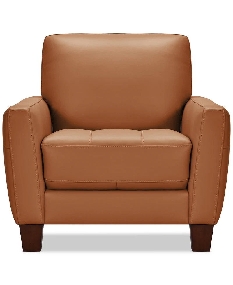 Galligher 36" Leather Chair, Created for Macy's