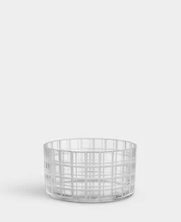 Orrefors Checkers Crystal Decor Bowl Small-3.35"