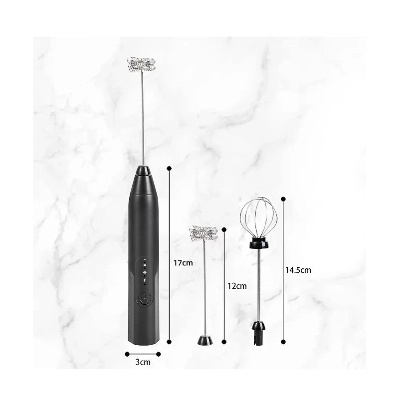 Cowin Electric Milk Frother Foamer Handheld 3 Speeds 2 in 1