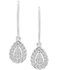Bonus Offer: Diamond Teardrop Halo Cluster Leverback Drop Earrings with any $25 purchase! (Orig. $250 Value) Available in Bag with qualifying purchase