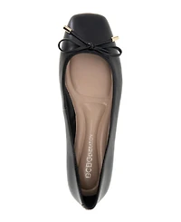 BCBGeneration Women's Hartly Square Toe Bow Ballet Flats