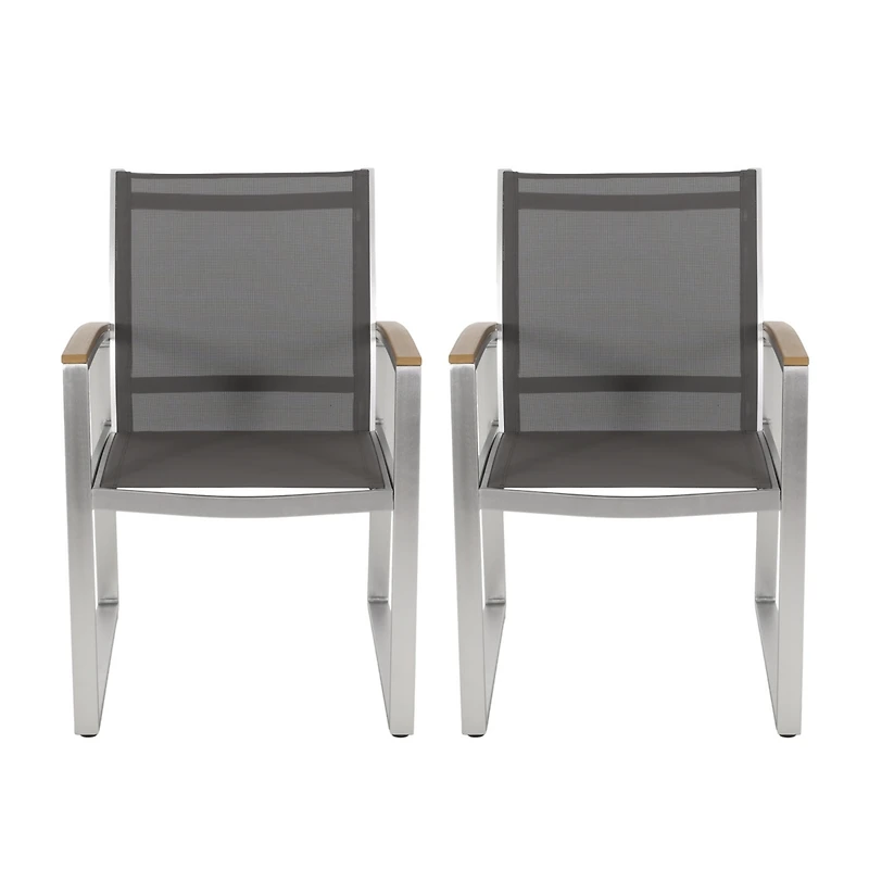 Streamdale Mid-Century Modern Outdoor Dining Chair
