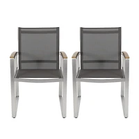 Streamdale Mid-Century Modern Outdoor Dining Chair