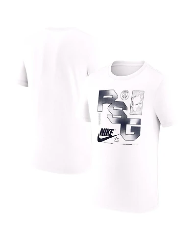 Nike Men's White Paris Saint-Germain Futura T-Shirt