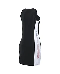 Wear by Erin Andrews Women's Black St. Louis Cardinals Colorblock Quarter-Zip Sleeveless Dress
