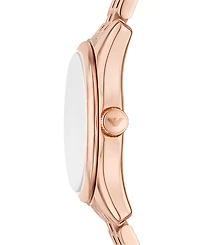 Emporio Armani Women's Rose Gold-Tone Stainless Steel Bracelet Watch 32mm
