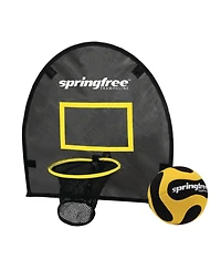 Springfree Trampoline Outdoor Jumping Basketball Game FlexrHoop Accessory, Black