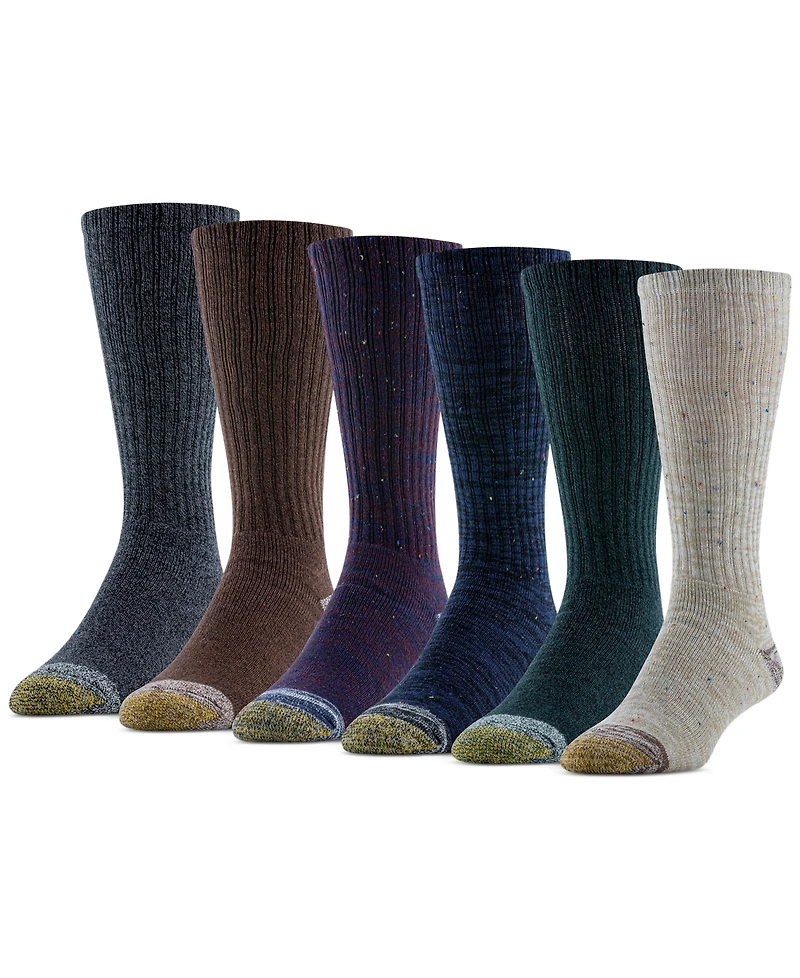 Gold Toe Men's 6-Pack Casual Harrington Socks