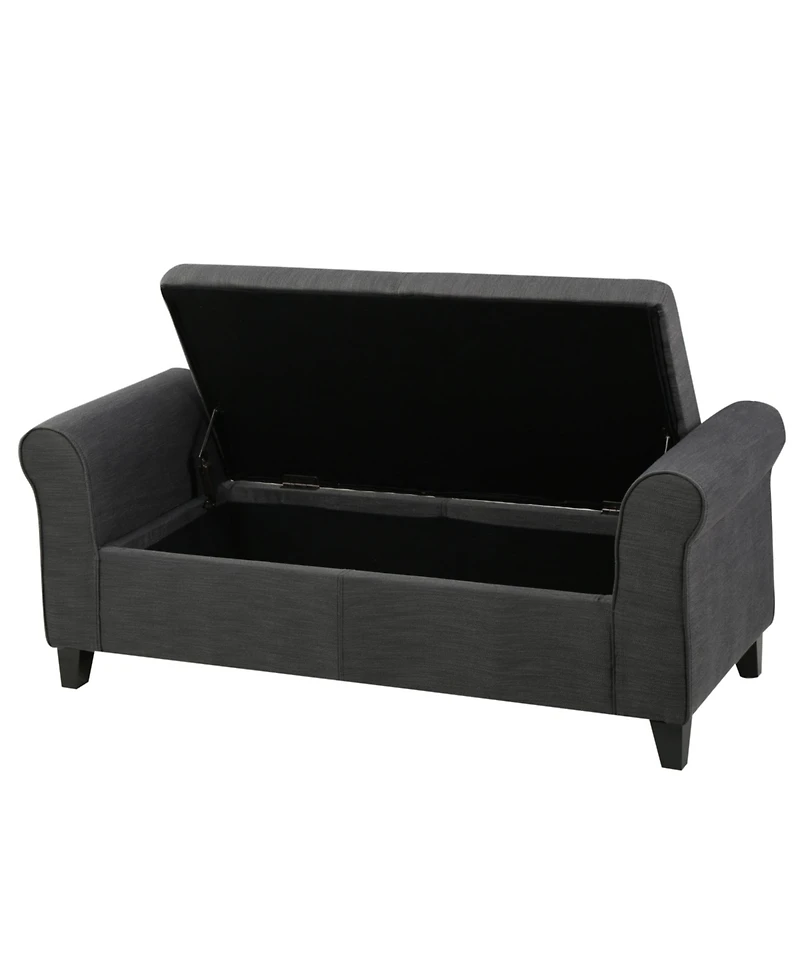 Streamdale Upholstered Storage Bench With Rolled Arms