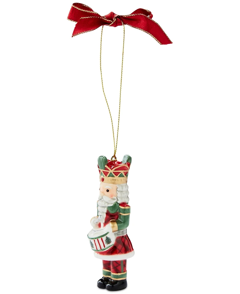 Spode Christmas Tree Nutcracker Tartan & Green Ornament