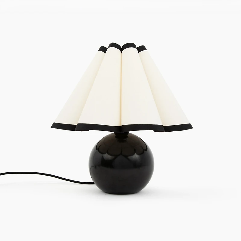 Blair Modern Led Classic Table Lamp with Black Marble Base (10"), Bulb Included