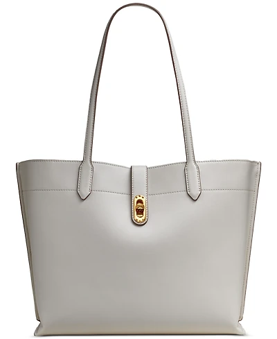 Donna Karan New York Bridgehampton Leather Turnlock Triple Compartment Tote
