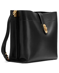 Donna Karan New York Bridgehampton Leather Turnlock Triple Compartment Crossbody