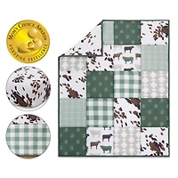 The Peanutshell Crib Bedding Set for Baby Boys, Boho Farm, 3 Pieces
