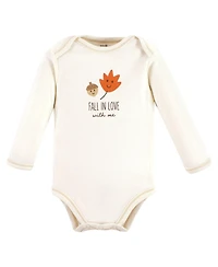 Touched by Nature Baby Boys Unisex Natural Cotton Long-Sleeve One-Piece