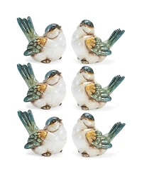 Slickblue Bird Figurine Set of 6 Rustic Decorative Accents for Your Home