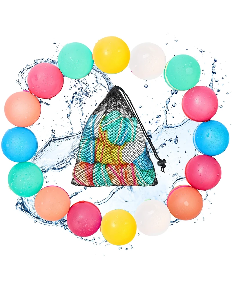 Clovercat Reusable Water Balloons for Kids and Adults Eco-Friendly Latex-Free Silicone -Pack
