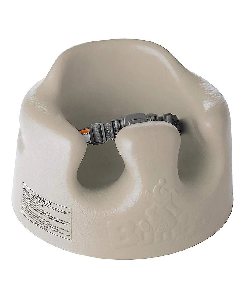Bumbo Infant Floor Seat Baby Sit Up Chair with Adjustable Safety Harness, Taupe