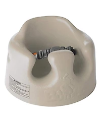 Bumbo Infant Floor Seat Baby Sit Up Chair with Adjustable Safety Harness, Taupe